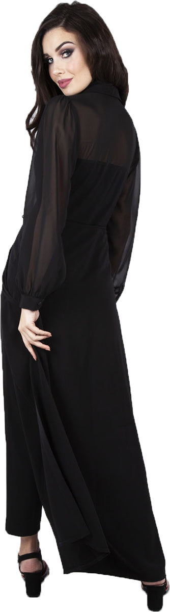 Voodoo_Vixen_GIA_Vintage_CAPE_Straight_Leg_V-NECK_Langarm_JUMPSUIT_Overall-3