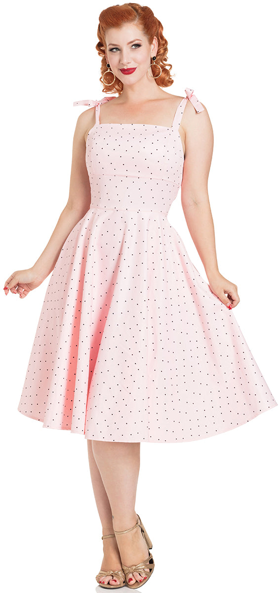 Voodoo_Vixen_HANNAH_Polka_Dot_PUNKTE_Bow_Traeger_Dress_KLEID-1