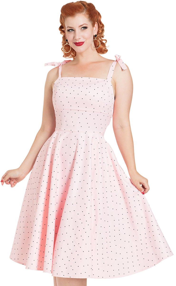 Voodoo_Vixen_HANNAH_Polka_Dot_PUNKTE_Bow_Traeger_Dress_KLEID-2