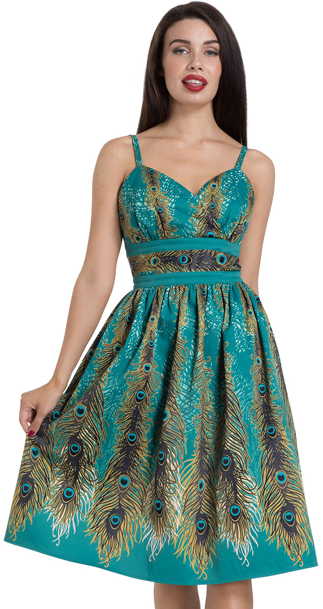 Voodoo_Vixen_HATTIE_Peacock_PFAUEN_Traeger_VINTAGE_Dress_SWING_KLEID-2