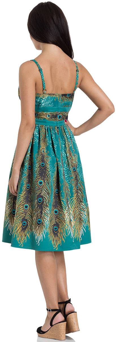 Voodoo_Vixen_HATTIE_Peacock_PFAUEN_Traeger_VINTAGE_Dress_SWING_KLEID-3