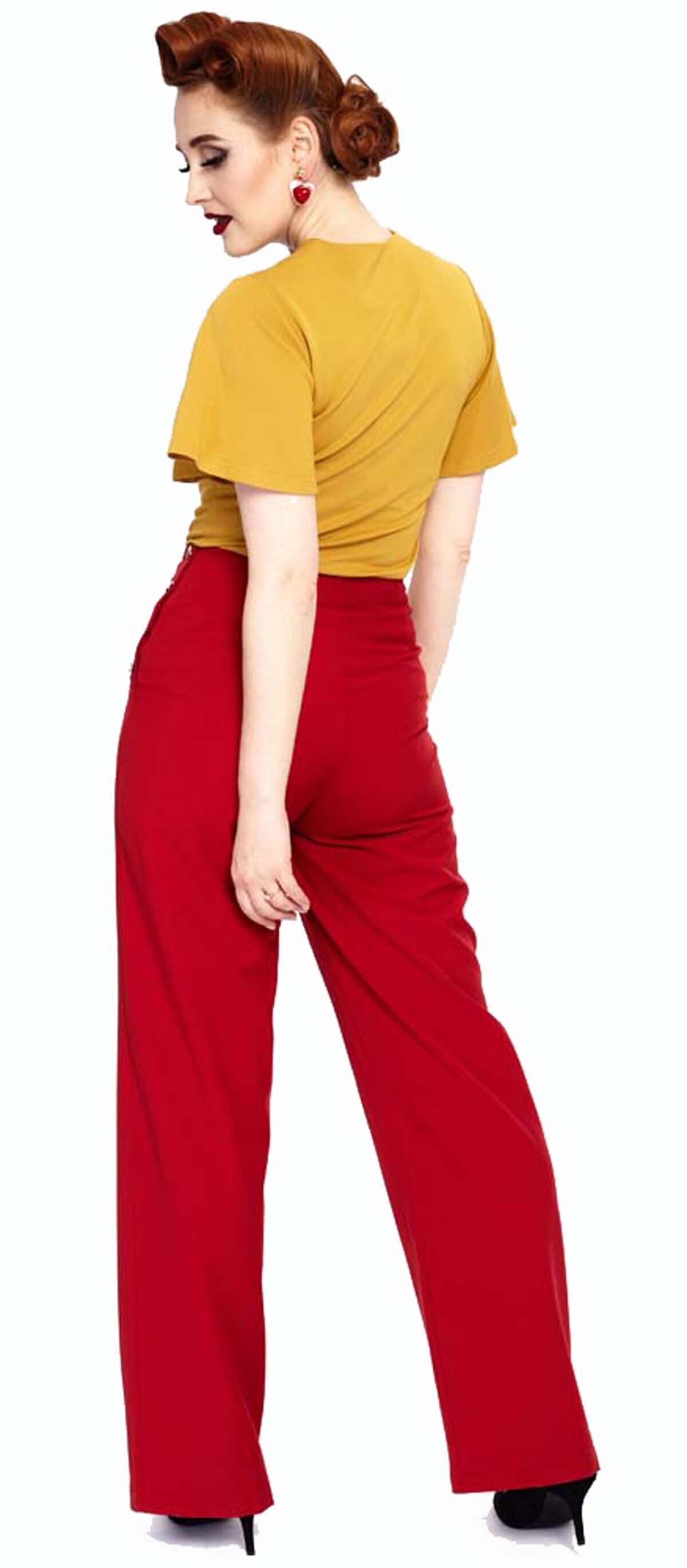 Voodoo_Vixen_HEART_BUTTON_Vintage_Retro_Classic_TROUSERS_Marlene_HOSE_Rot-5vRqqtVTC3h0i5