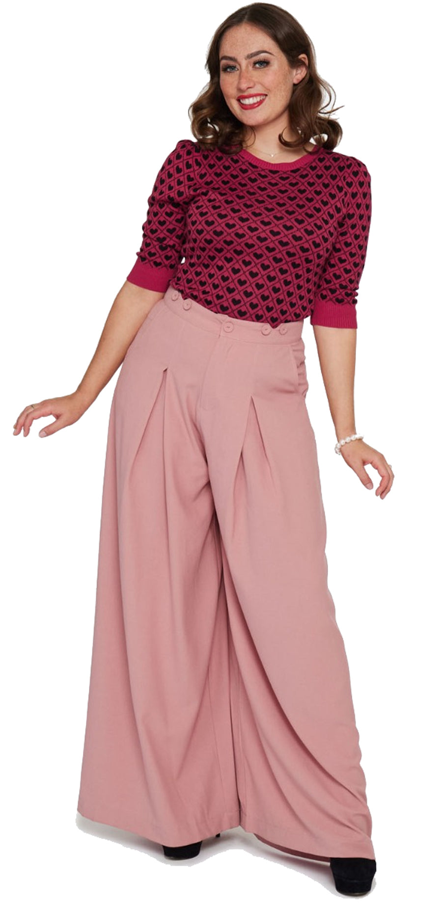 Voodoo_Vixen_HEART_PATTERN_Vintage_Black_Heart_Herzchen_SWEATER_Knitted_Pullover__Jumper-2aNd0qMW6ol80Y