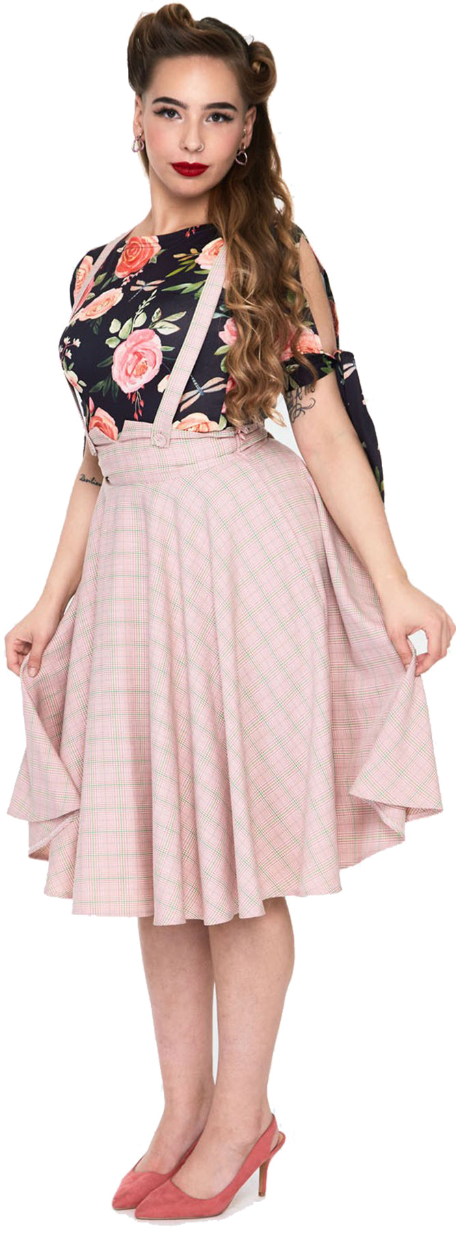 Voodoo_Vixen_HELENA_50s_TARTAN_Karo_SUSPENDER_Rock_SWING_SKIRT_Plus_Size_killer_kirsche_2BrT7qu4XzNLNy