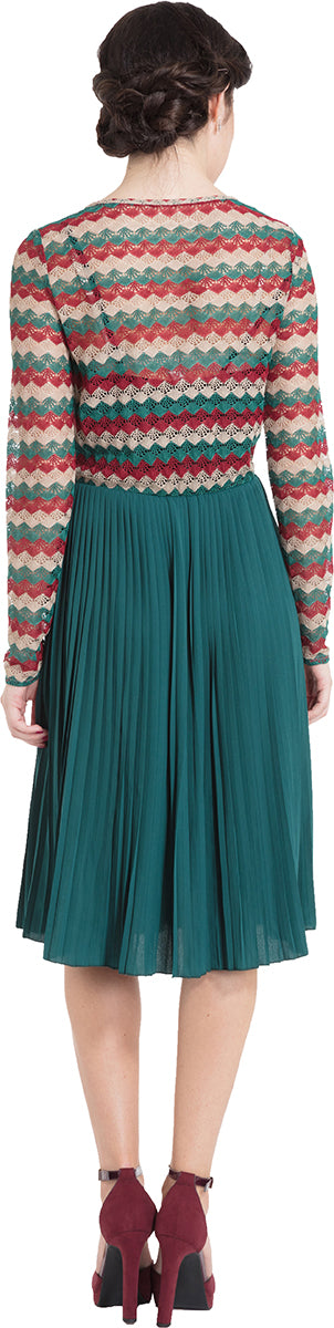 Voodoo_Vixen_IRIES_Vintage_CROCHET_Plissee_Langarm_60s_SWING_KLEID_Dress-3