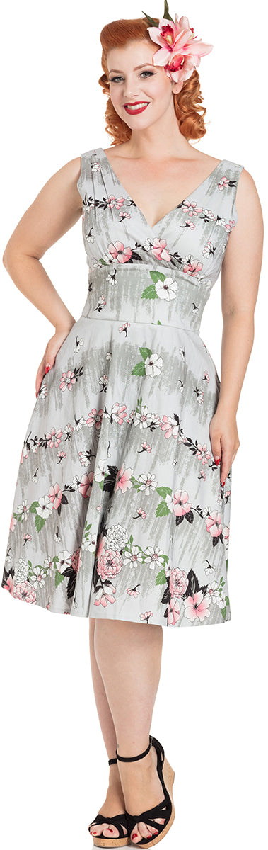 Voodoo_Vixen_JOAN_Floral_FLOWER_Blumen_V-NECK_Traeger_Dress_KLEID-1JsZ4MiAhm2F06
