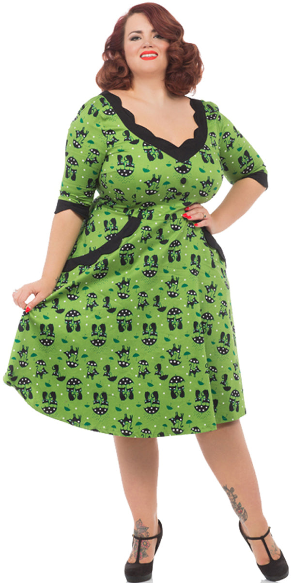 Voodoo_Vixen_KITTY_Umbrella_Cat_Vintage_Pin_Up_SWING_Kleid_Plus_Size_killer_kirscheY1PoRmUJcrNYU