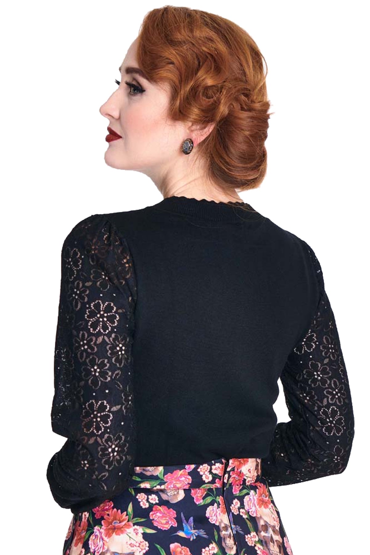 Voodoo_Vixen_LACE_SLEEVE_Vintage_Langarm_Floral_Spitze_SWEATER_Knitted_Pullover__Jumper-5