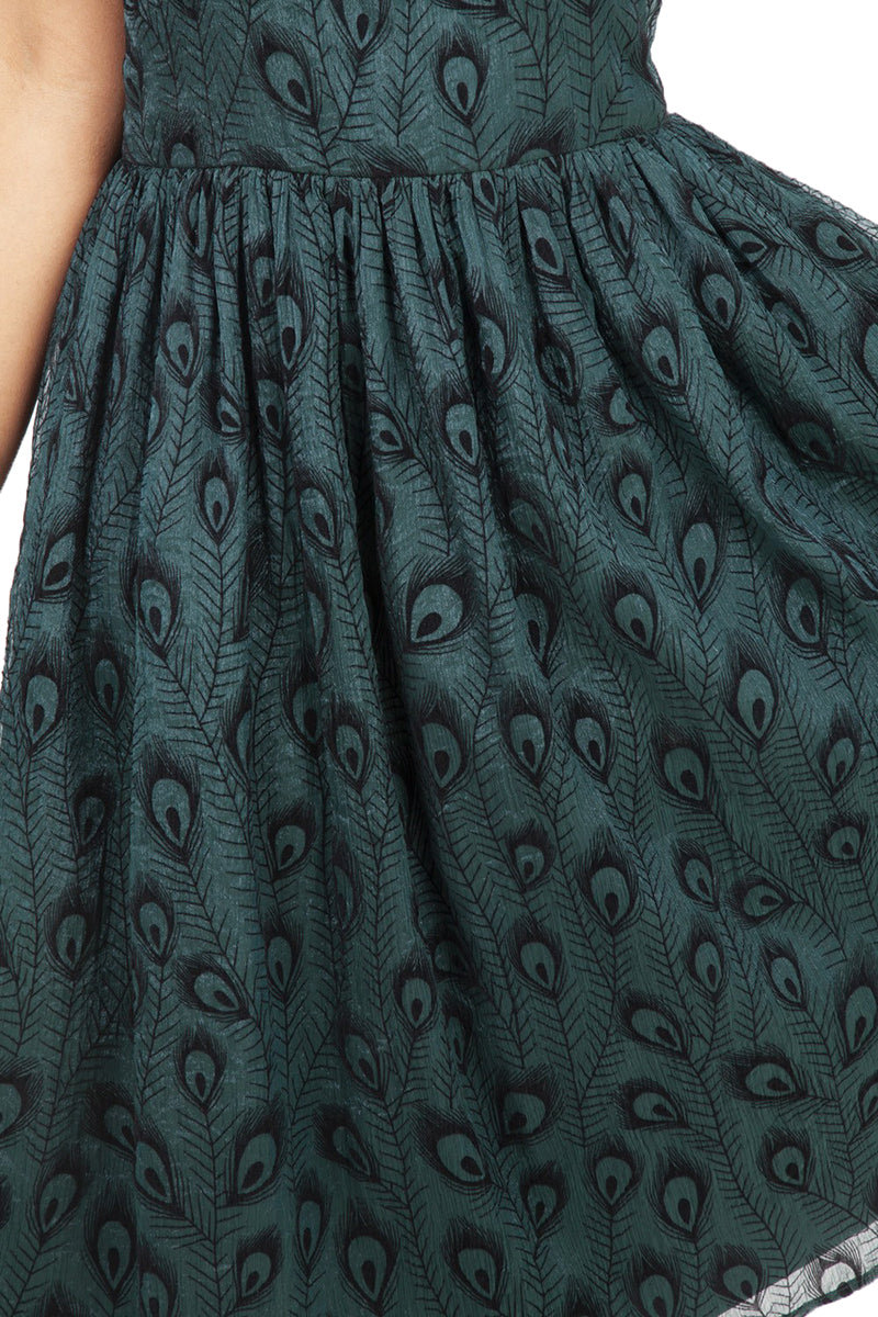 Voodoo_Vixen_LEAH_Pfau_PEACOCK_FEATHER_Traeger_A-Linie_Dress_KLEID-3AZesijnvSoIZv