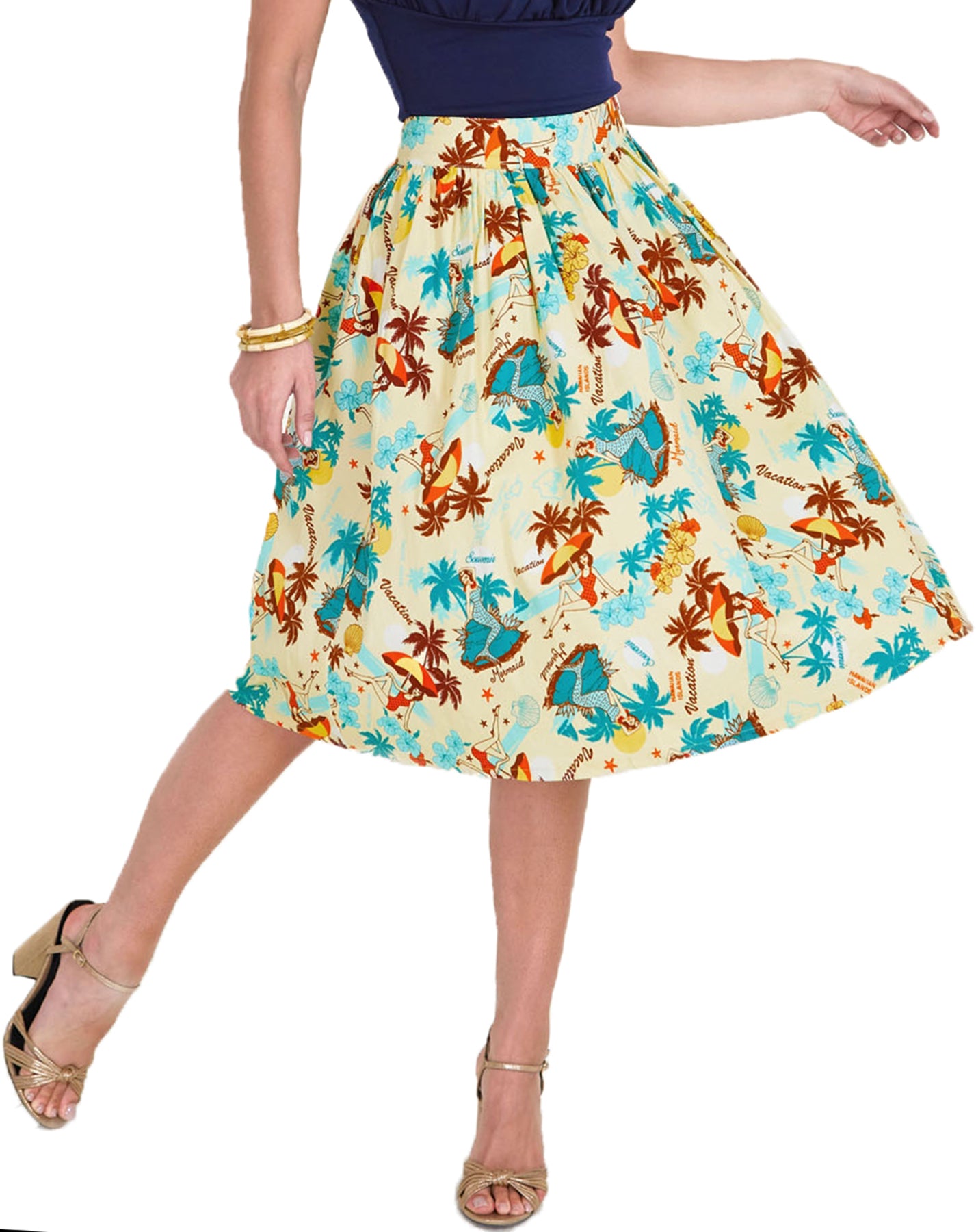 Voodoo_Vixen_LENA_Tropical_PIN_UP_MERMAID_Island_Hibiskus_SWING_SKIRT_Rock-1
