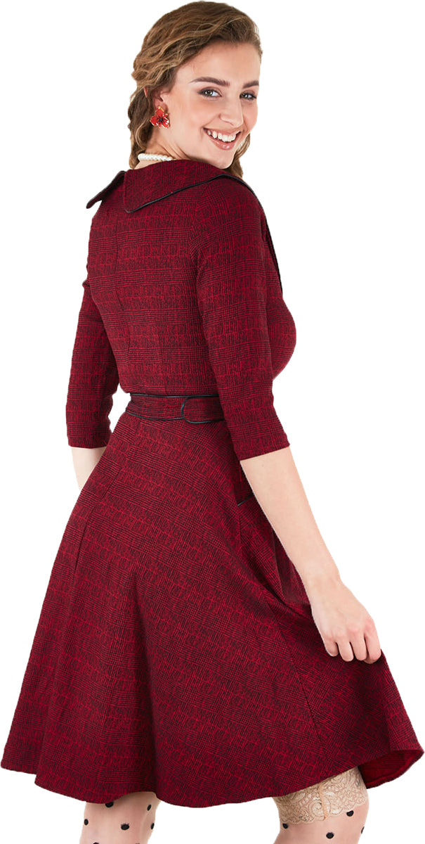 Voodoo_Vixen_LILLY_Vintage_ASYMMETRICAL_COLLAR_50s_Button_SWING_DRESS_Kleid-3zTcrQeIoJgPwy