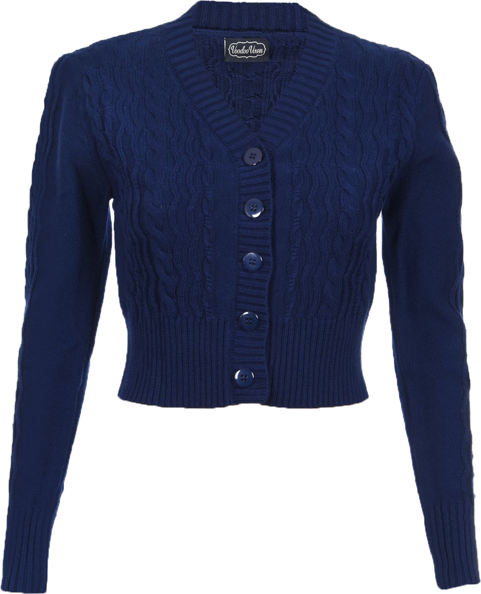 Voodoo_Vixen_MABEL_Retro_BRAID_Cropped_Langarm_CARDIGAN_Stickjacke_Navy-1