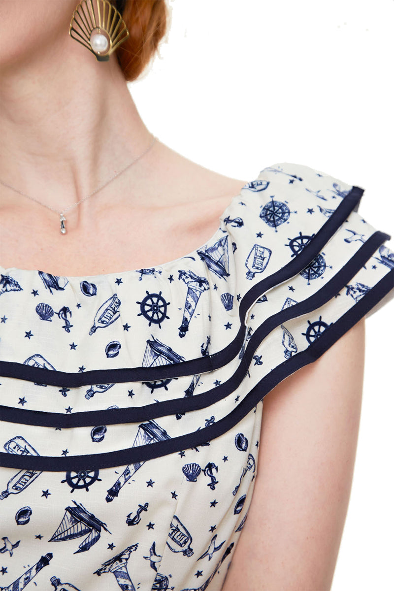 Voodoo_Vixen_MAGDALENA_Vintage_NAUTICAL_PRINT_Volant_KLEID_Swing_Dress_killer_kirsche_3