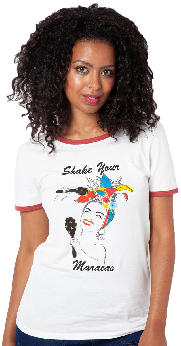 Voodoo_Vixen_MARIAH_Retro_SHAKE_YOUR_MARACAS_Kurzarm_Motiv_T-SHIRT-1