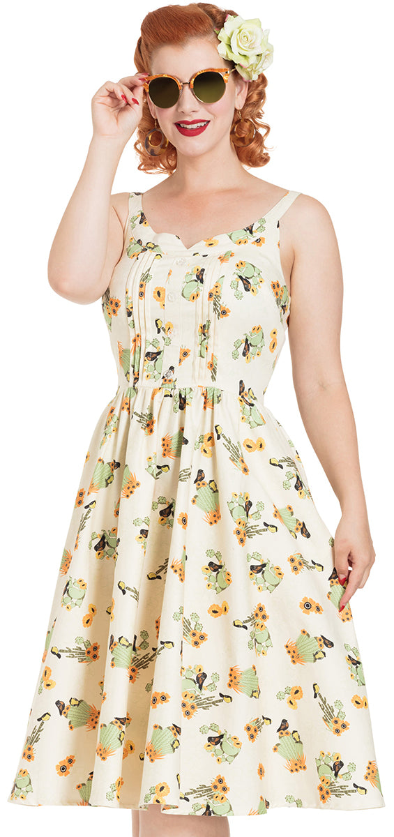 Voodoo_Vixen_MARIA_Kaktus_CACTUS_Bird_SUNFLOWER_Traeger_Dress_KLEID-2