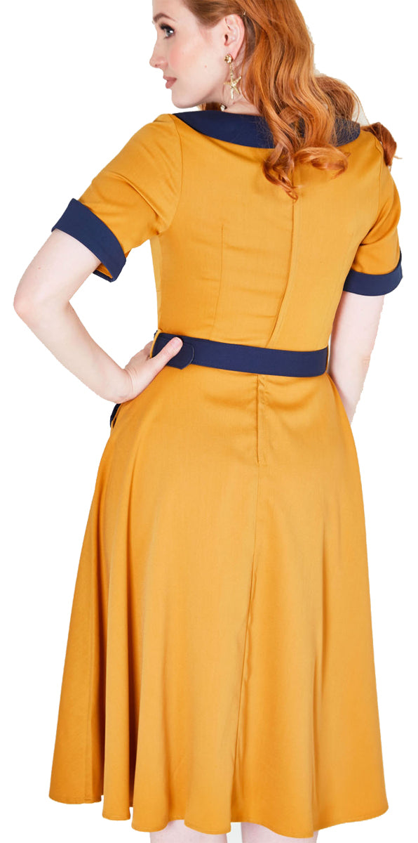 Voodoo_Vixen_MARYANN_Vintage_TWO-TONE_Schleifen_Kurzarm_KLEID_Swing_Dress_killer_kirsche_4