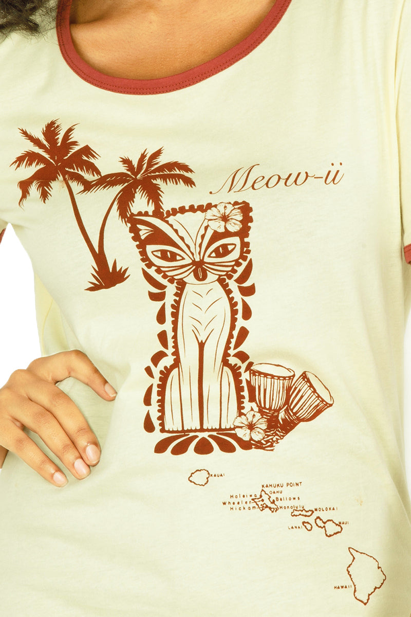 Voodoo_Vixen_MEOW-II_CAT_Retro_TIKI_Katze_Palmen_KURZARM_Rundhals_T-SHIRT-2