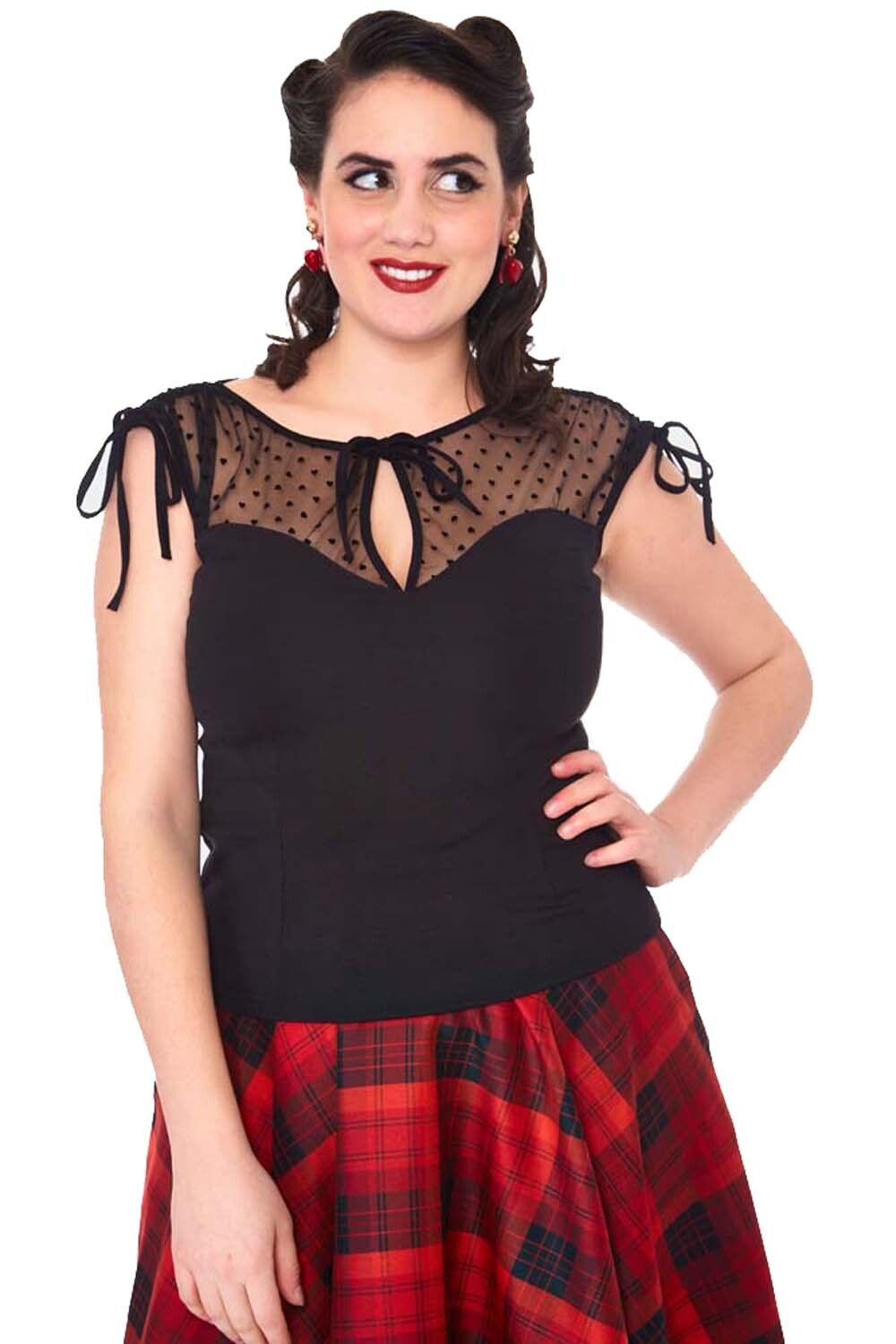 Voodoo_Vixen_MESH_HEART_Vintage_Herz_Retro_Cut-Out_TOP_SHIRT_Oberteil_-_Schwarz-1