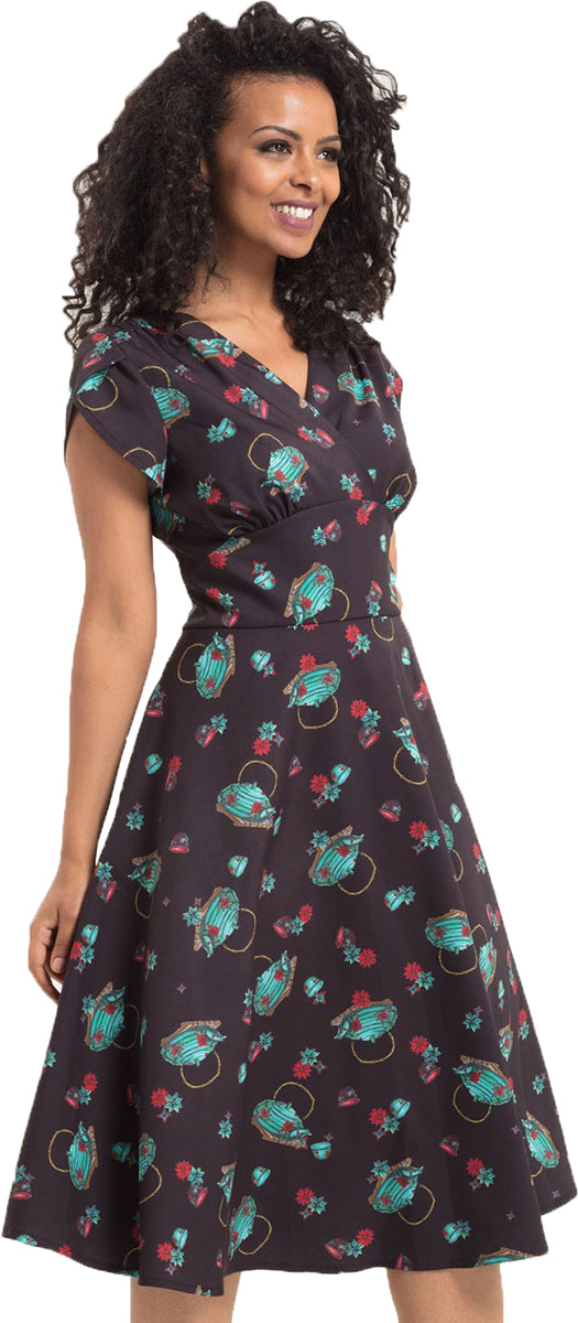 Voodoo_Vixen_MIJA_Vintage_TEA-TIME_Kessel_FLORAL_Kurzarm_Dress_KLEID-1