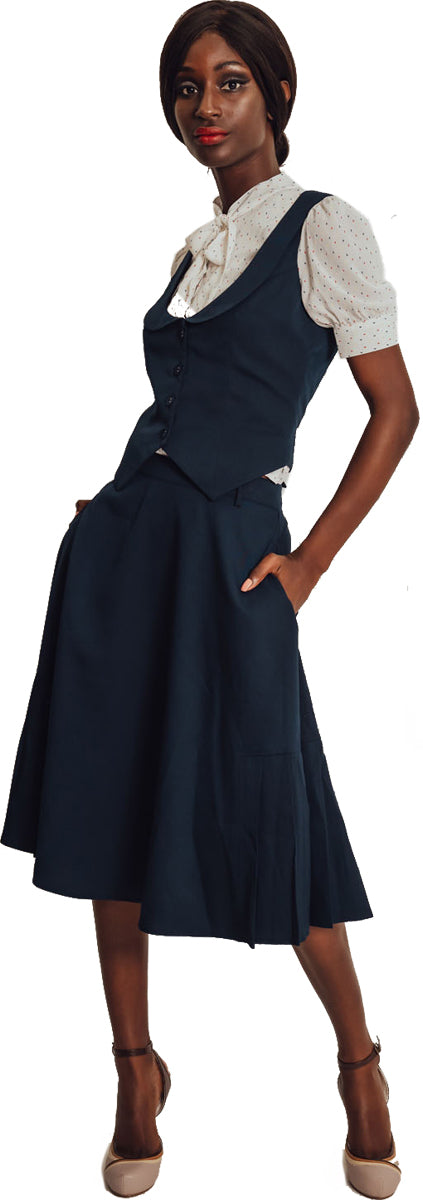 Voodoo_Vixen_NYLA_Vintage_COLLAR_Retro_60s_Tailored_Suit_Vest_WESTE_Top_NavyVoodoo_Vixen_killer_kirsche_3