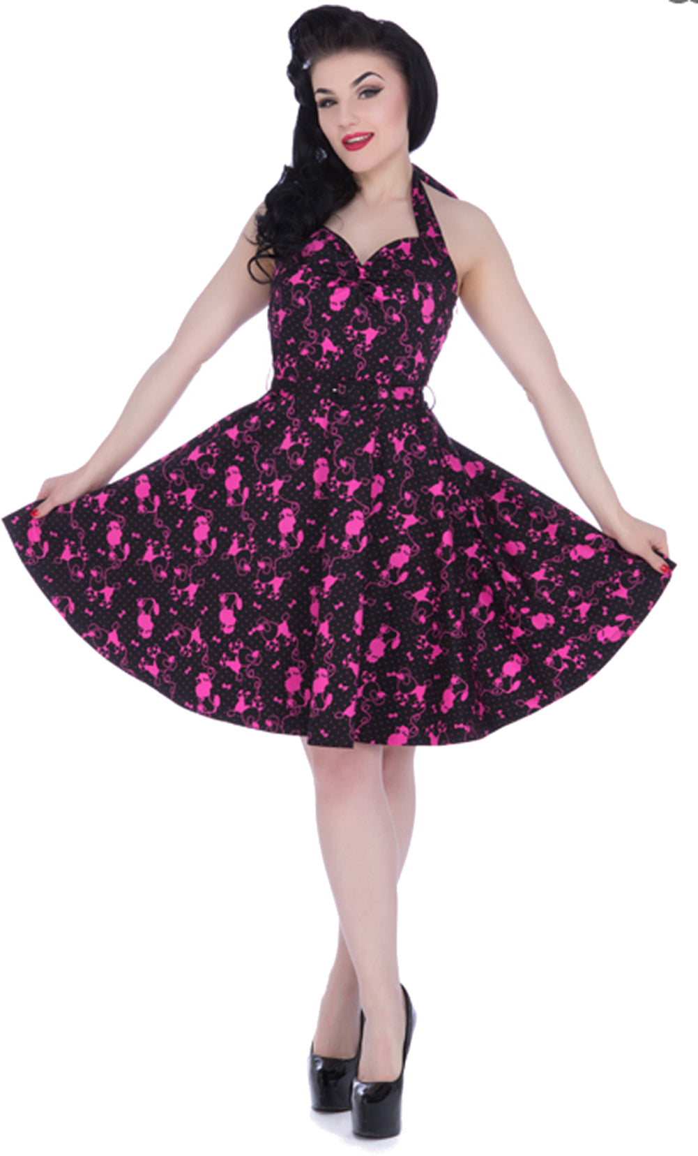 Voodoo_Vixen_PRESCILLA_Pink_Poodle_Polka_Dots_Neckholder_SWING_KleidSew8EZacbYZvd