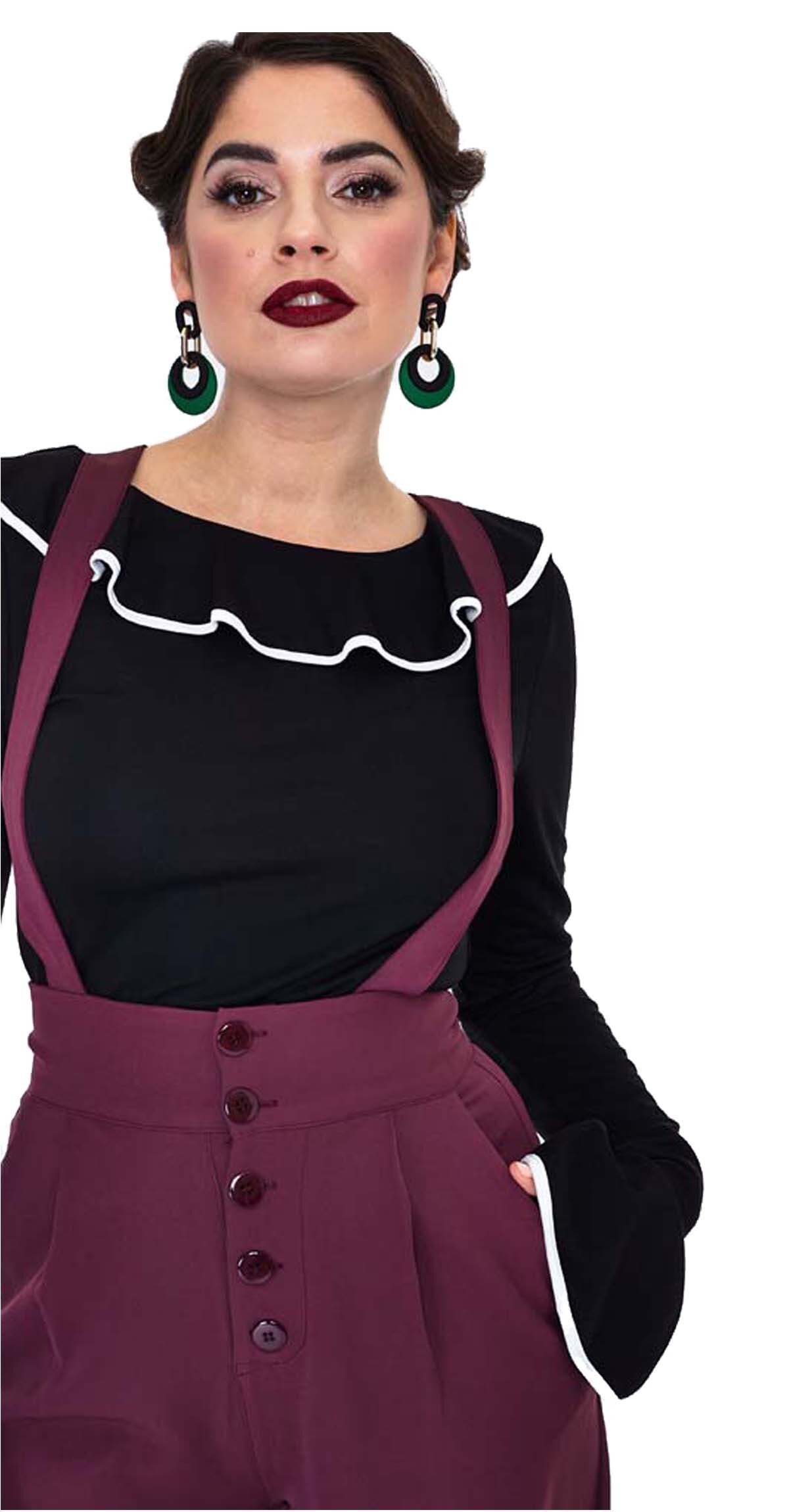 Voodoo_Vixen_PURPLE_VINTAGE_Trger_SUSPENDER_High_Waist_MARLENE_HOSE_Trousers-4