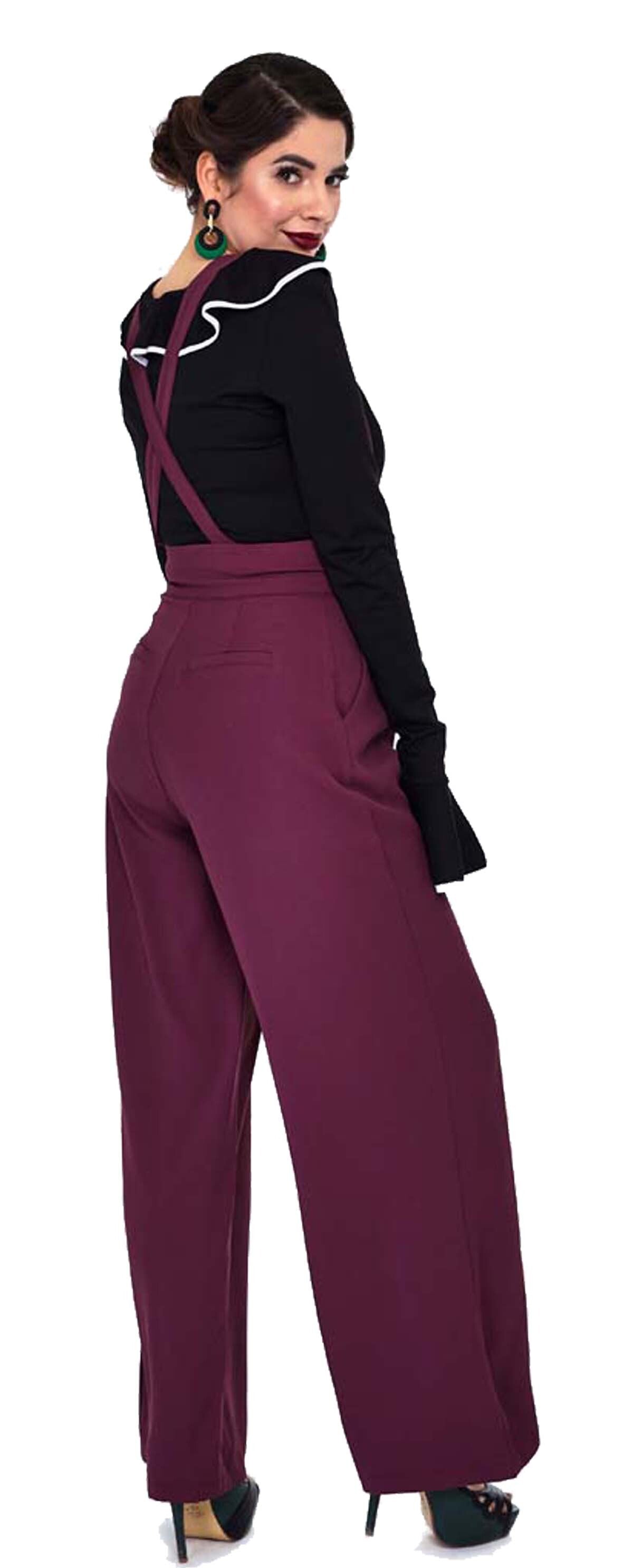 Voodoo_Vixen_PURPLE_VINTAGE_Trger_SUSPENDER_High_Waist_MARLENE_HOSE_Trousers-5
