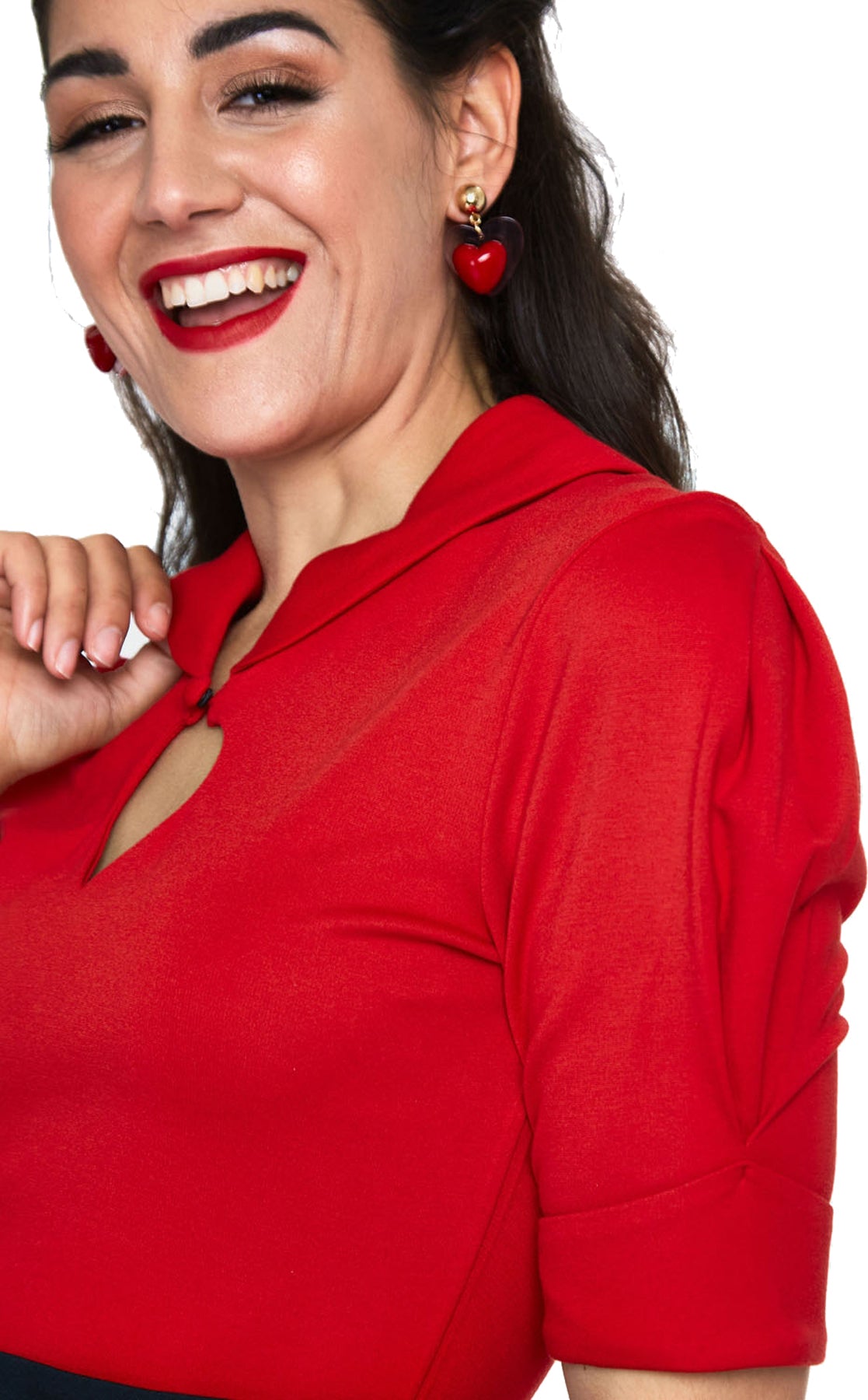 Voodoo_Vixen_ROSY_CHEEKS_Vintage_KEYHOLE_Halbarm_Bluse_SHIRT_Oberteil_Rot_killer_kirsche_3E28jaBgM9dx2T