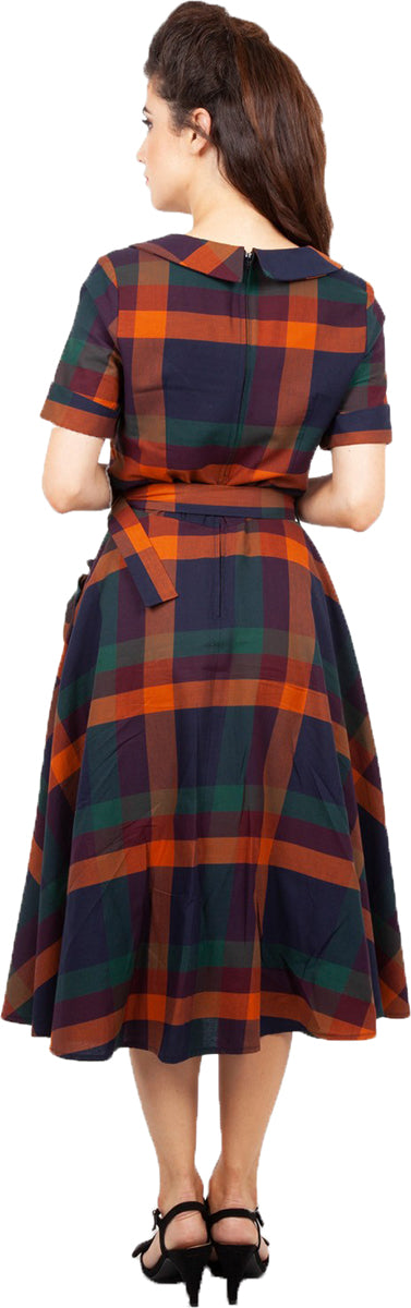 Voodoo_Vixen_SAMANTHA_Retro_TARTAN_Bow_Karo_SWING_Dress_KLEID-2