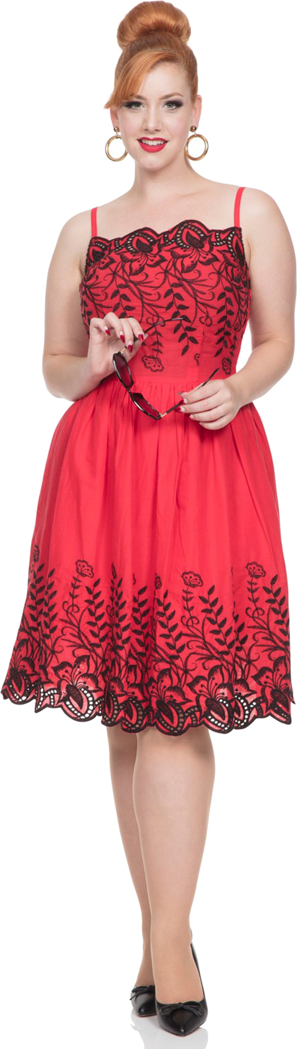 Voodoo_Vixen_SCARLETT_Vintage_Floral_Straps_Retro_DRESS_Pin_Up_KLEID