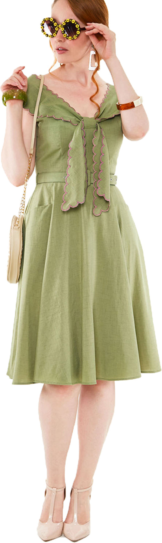Voodoo_Vixen_SCARLINA_50s_Vintage_SCALLOP_Muschelsaum_SWING_DRESS_Kleid_killer_kirsche