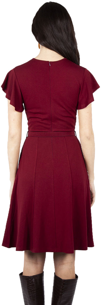 Voodoo_Vixen_SHARON_Vintage_PEEPHOLE_Twist_Kurzarm_KLEID_Dress-3