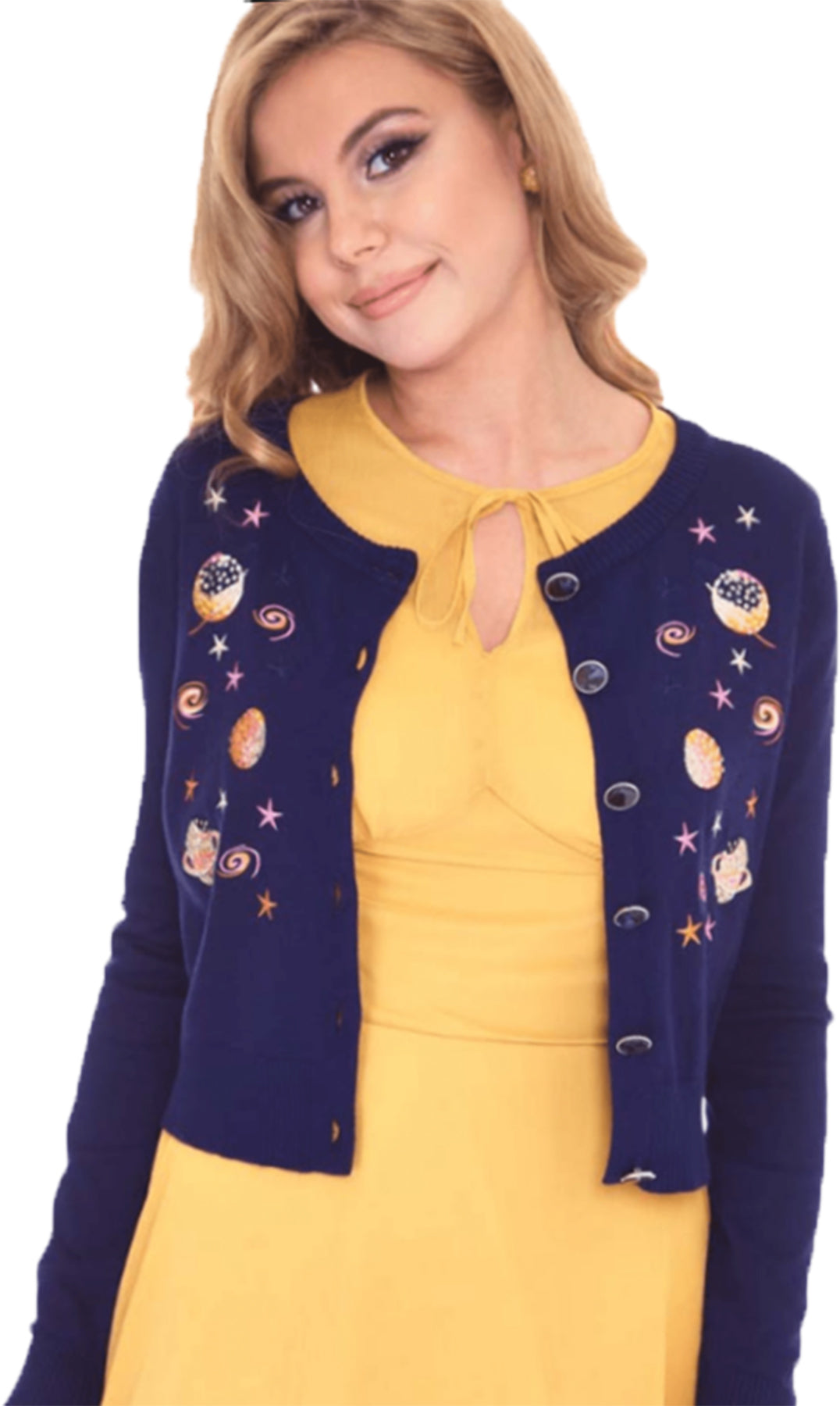 Voodoo_Vixen_SPACE_CHIC_50s_Planeten_EMBROIDERY_Strickjacke_CARDIGAN_Killer_Kirsche-1