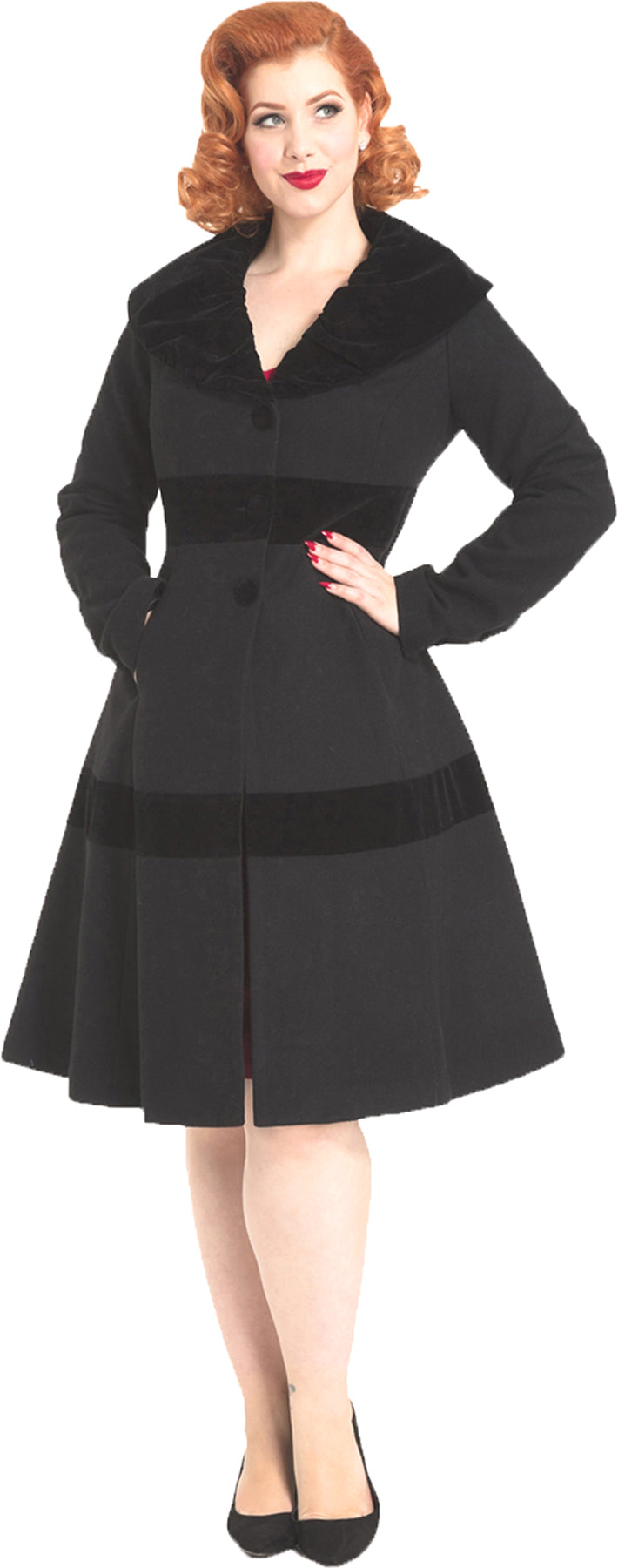 Voodoo_Vixen_THORA_Vintage_VELVET_TRIM_Streifen_V-NECK_50s_COAT_Mantel_killer_kirschej6sfxl3Kq0eh2