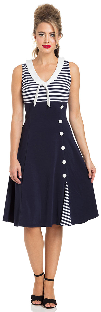 Voodoo_Vixen_VERA_Vintage_NAUTICAL_Sailor_STRIPED_Streifen_Dress_KLEID-1