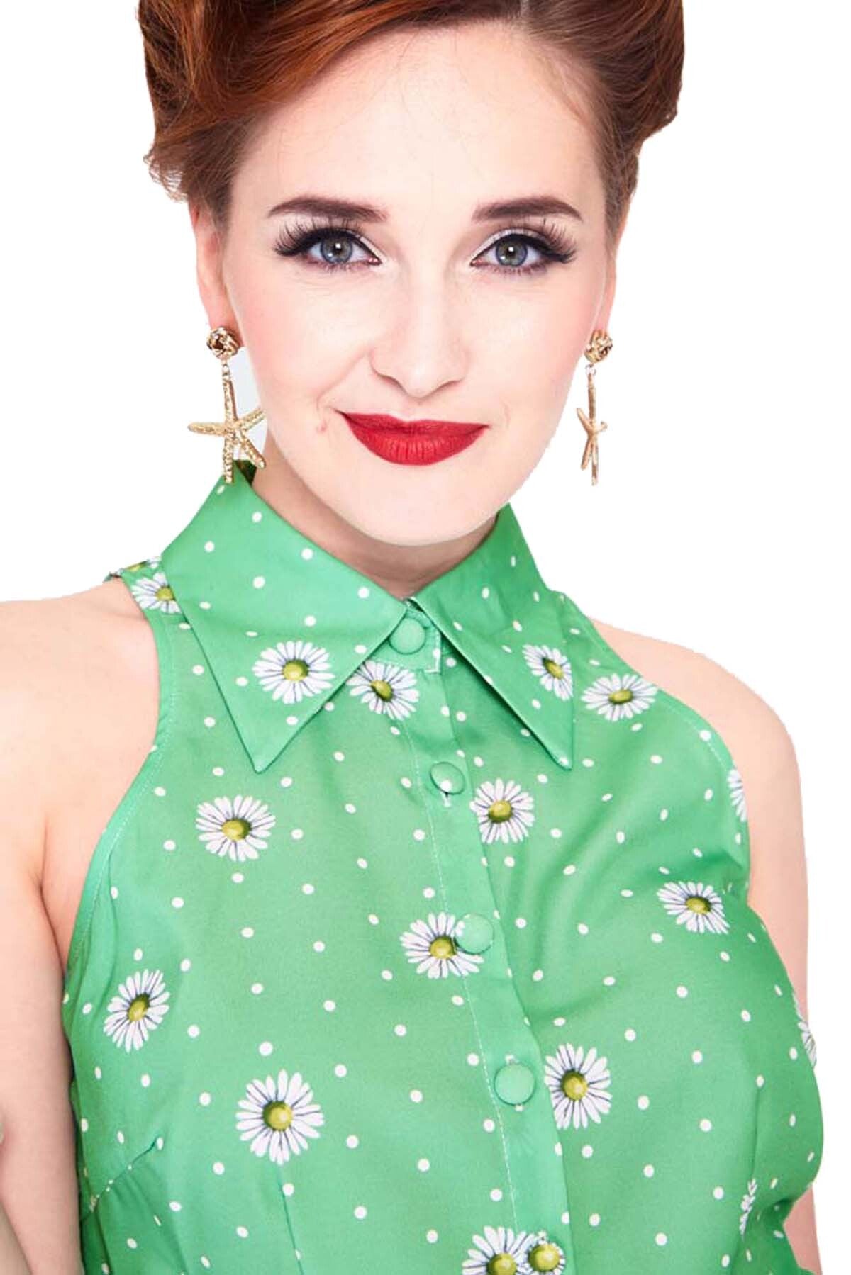 Voodoo_Vixen_VINTAGE_DAISY_Retro_Punkte_POLKA_DOT_Floral_BLOUSE_Bluse_-_Hellgruen-4