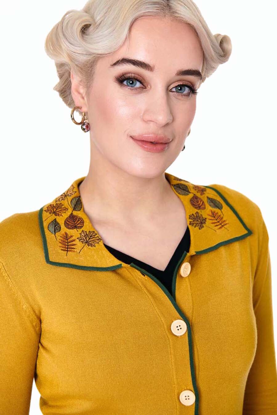 Voodoo_Vixen_VINTAGE_LEAF_50s_Autumn_Laubblaetter_Retro_Strickjacke_CARDIGAN_Mustard-4