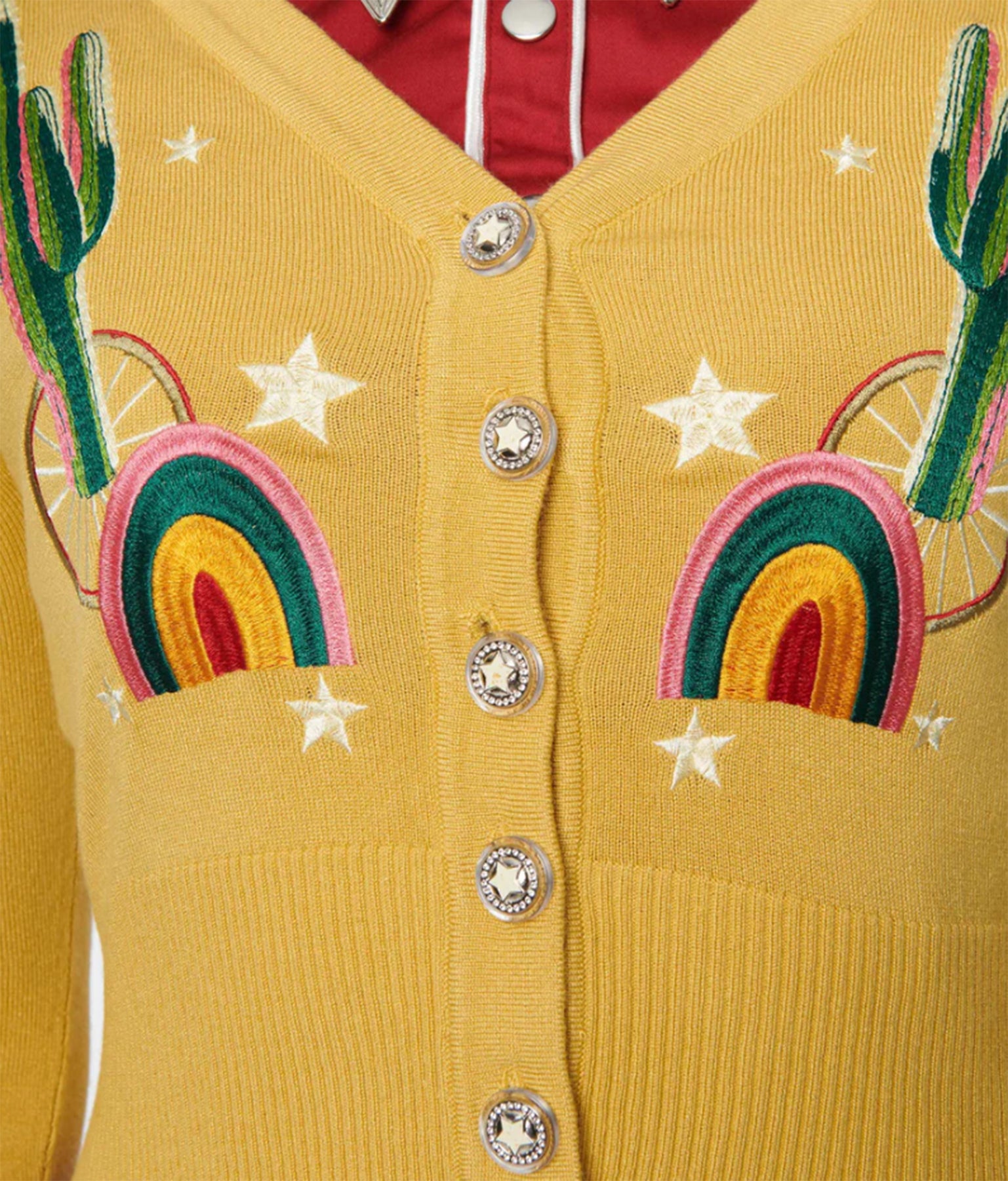Voodoo_Vixen_WESTERN_CACTUS_Rettro_EMBROIDERY_Strickjacke_CARDIGAN_Senfgelb_Killer_Kirsche-2Co4tDT5ZFTQWs