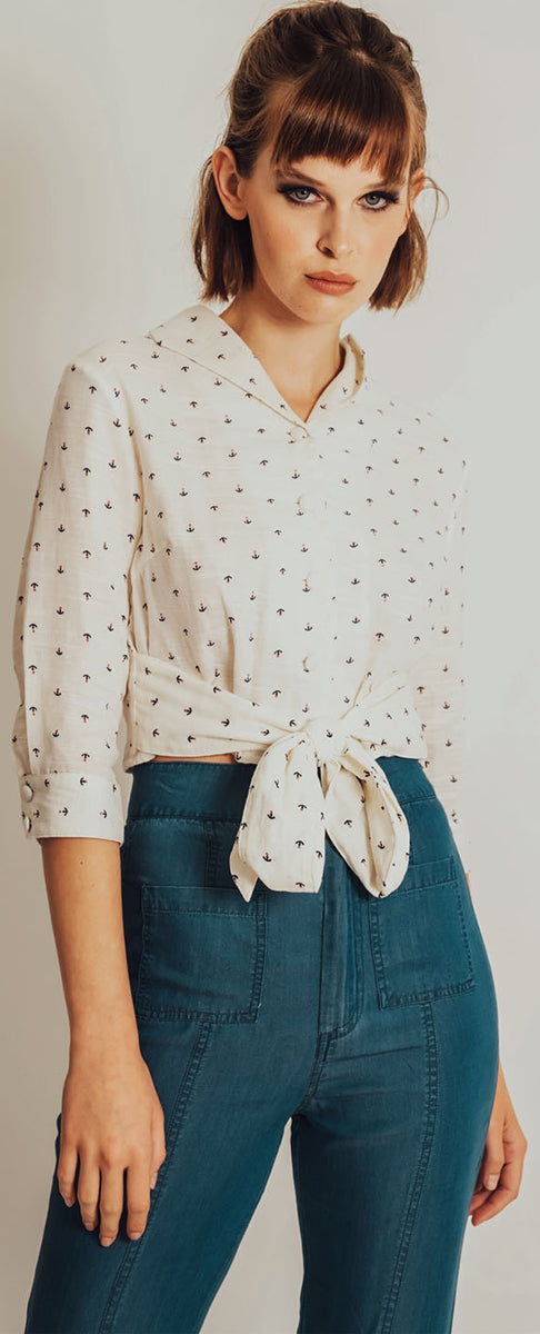 Voodoo_Vixen_WILHELMENIA_Vintage_ANCHOR_Anker_FRONT_TIE_Crop_Bluse_BLOUSE-3