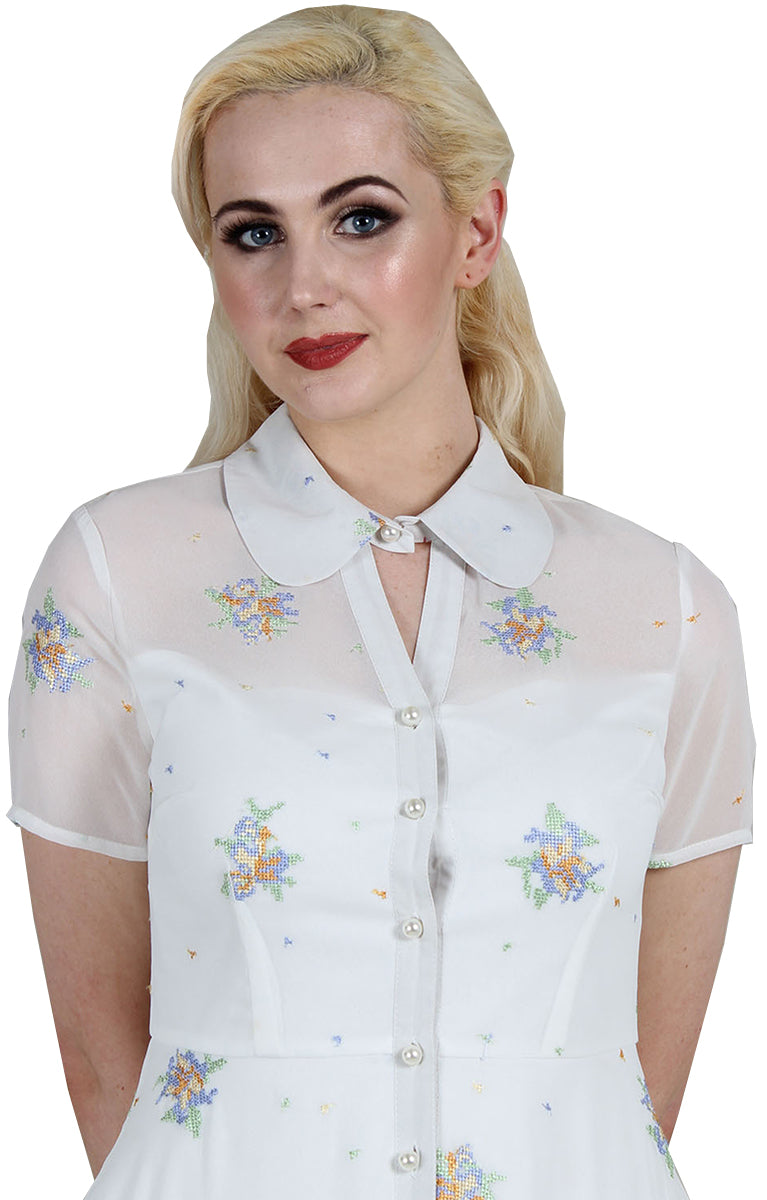 Voodoo_Vixen_WONDER_Vintage_EMBROIDERED_Floral_Chiffon_SWING_KLEID_Dress-2