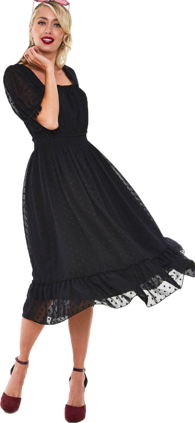 Voodoo_Vixen_YARA_Vintage_FLORAL_EMBROIDERED_Volant_SWING_DRESS_Kleid-1