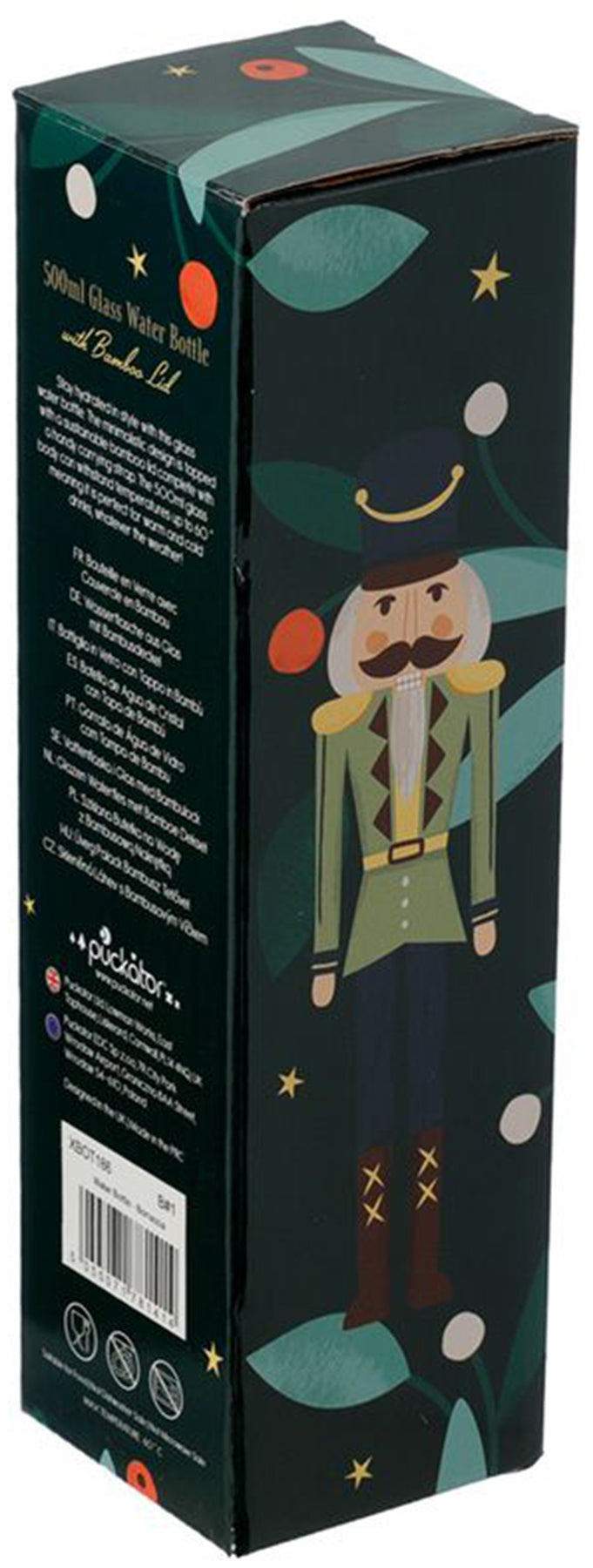 Weihnachten_Nussknacker_500ml_wiederverwendbare_Glaswasserflasche_mit_Bambusdeckel_killer_kirsche_7