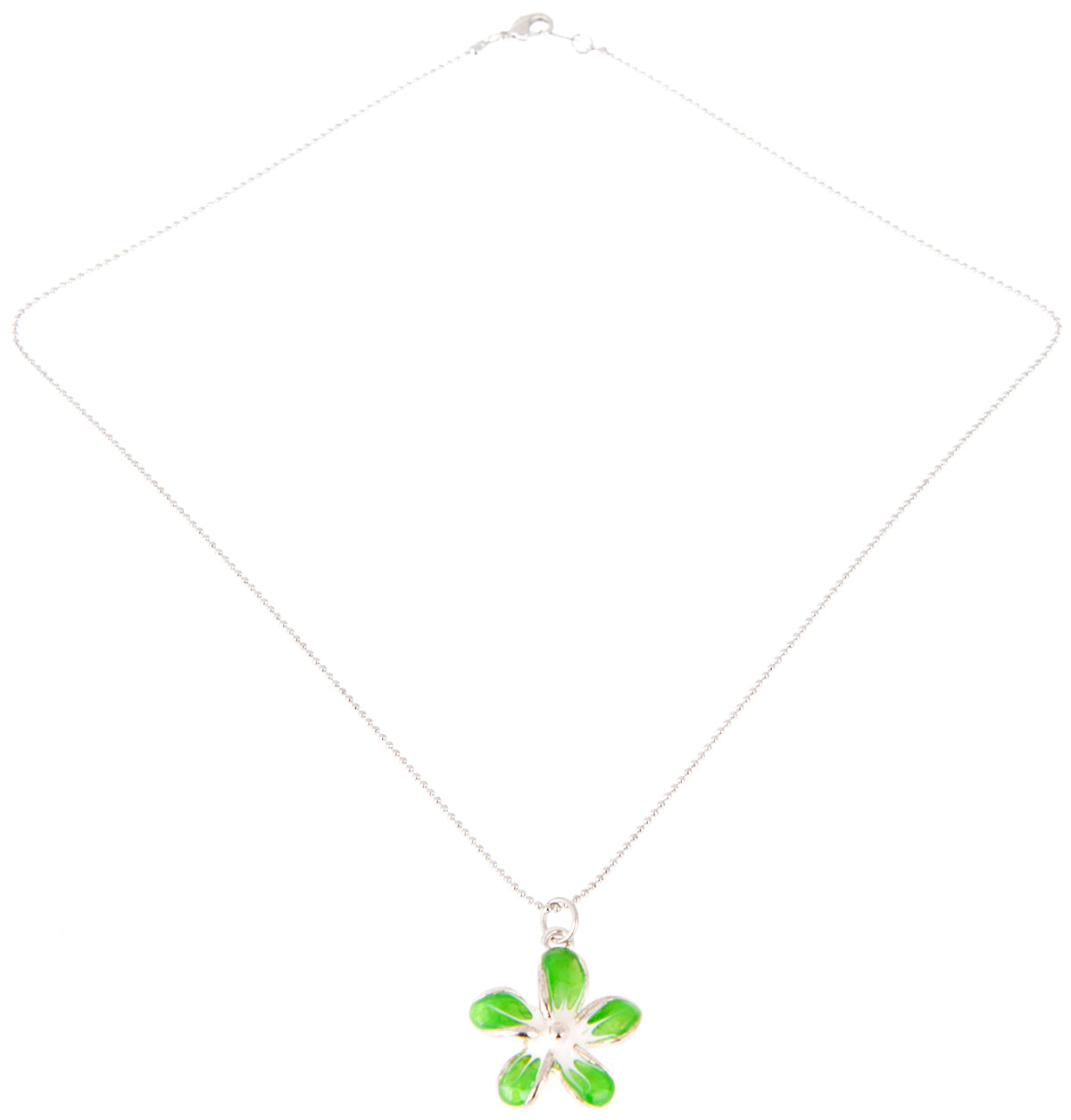 Zarte_TIKI_Flower_FRANGIPANI_Blueten_HALSKETTEgruen23cSvJ0EHtZO9v