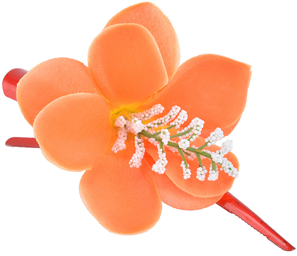 Cute_Tiki_ORCHIDEEN_Flower_Blueten_HAARSPANGEorange2