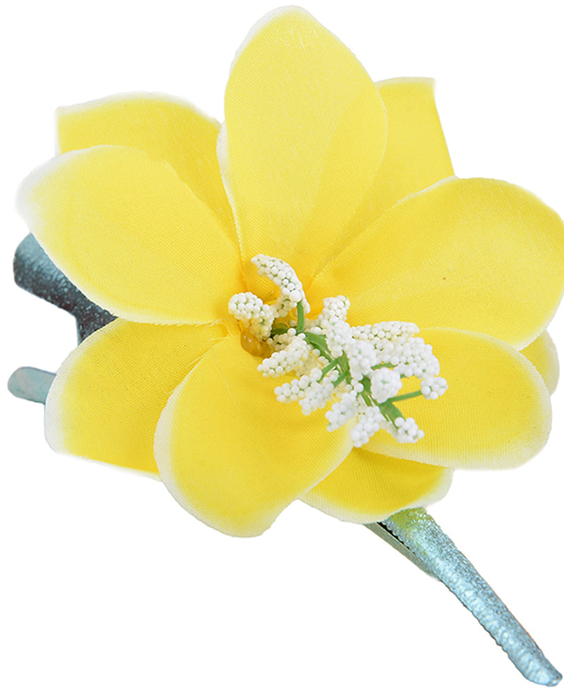 Cute_Tiki_ORCHIDEEN_Flower_Blueten_HAARSPANGEgelb2